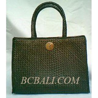 Handbags Pandanus Brown