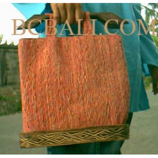 Handbags Seagrass Wood