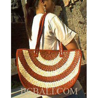 Oval Pandanus Handmade Bags