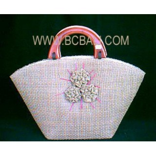 Sisal Handbags Fashion Flower