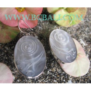 Jewelry Silver Earrings Shell