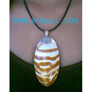 Mother Of Pearls Sea Shell Silver Necklaces