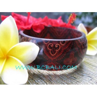 Classic Batik Resin Bangles