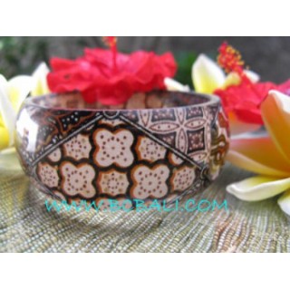 Fashion Bracelets Batik Resin