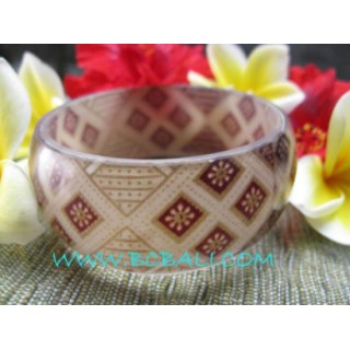 Hand Made Bangles With Batik Cotton