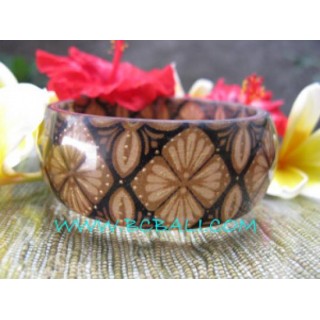 Resin Bangle Batik Hand Painting