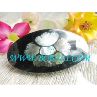 Shell Motif Flower Hair Clip