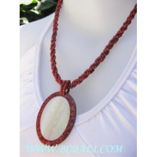 Bead Necklaces Coral Pendants