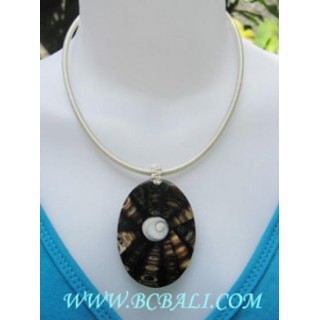 Black Resin Shell  Pendants Jewelry