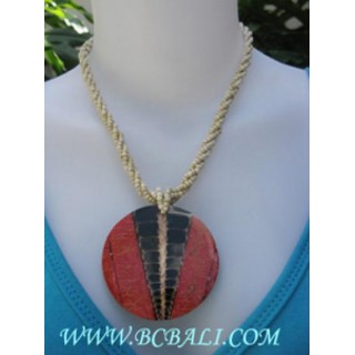 Red Coral Bead Necklace Pendants