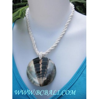 Shell Scales Pendants Necklaces