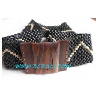 Black Coconut Woods Belts