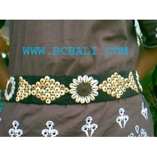 Handcraft Lady Belt Sea Shell