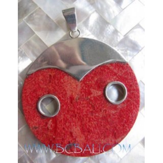 Craft Pendant Coral Silver