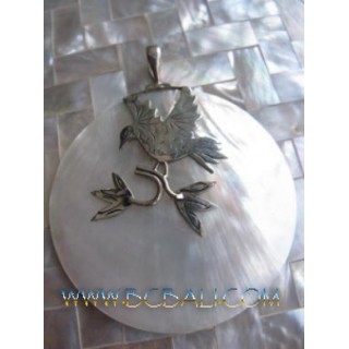 Eagle Shell Pendant Silver