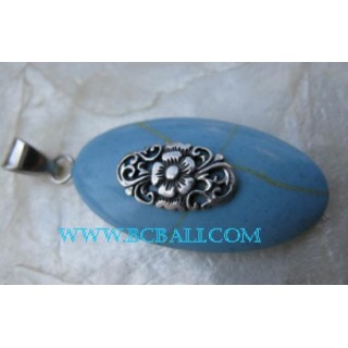 Fashion Turquoise Pendant Silver