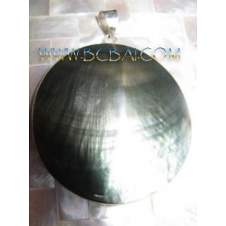 Mop Silver Pendant Shell