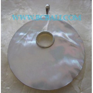 Mother Pearl Silver Pendant