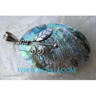 Pendant Silver Paua Shell