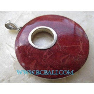 Red Coral Pendant Jewelry