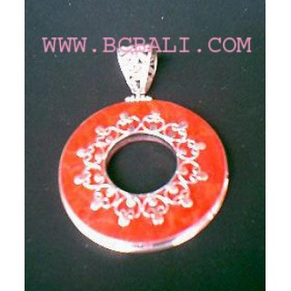 Red Coral Silver 925 Pendants