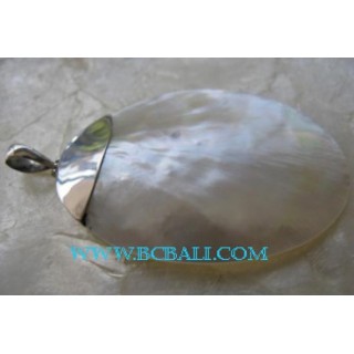 Shell Pearl Pendants Silver