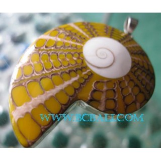 Shell Shiva Pendant Silver