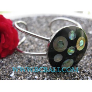 Bangle Steel Shell Paua