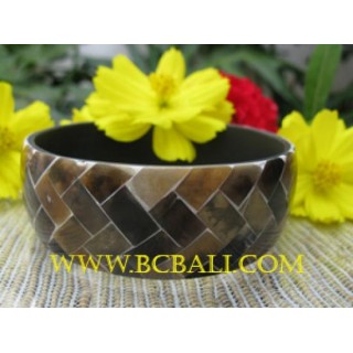 Bangles Golden Shell Resin