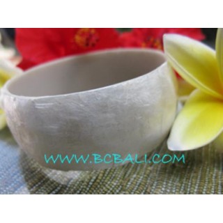 Bangles Resin White Shells