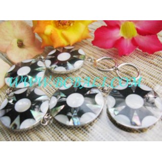 Black Flower Sea Shell Brecelets