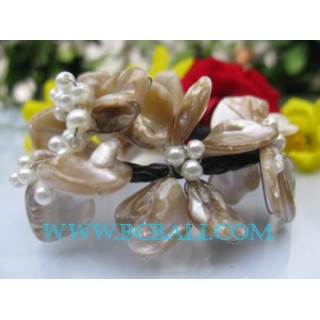 Natural Shell Bead Bracelet