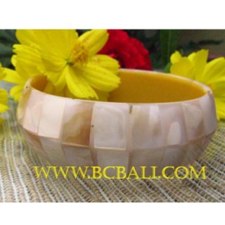 Shell Pearl Bangles Resin