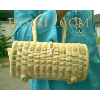 Handbags Rattan Drum