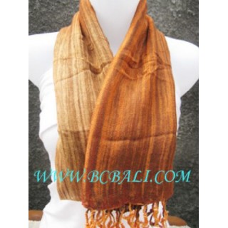 bali scarf handmade design dark orange