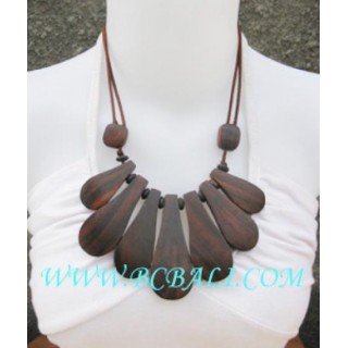 Sono Wood Necklace Natural