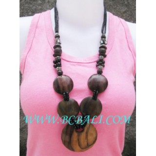 Bali Wood Necklace Natural