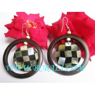 Indonesia Wooden Earrings Design