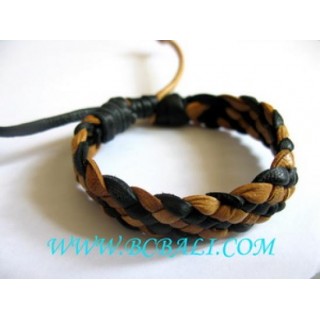 Black Combination White Leather Bracelets