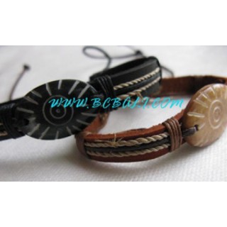 Bone Leather Bracelets