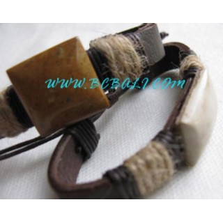 Craft Stone Leather Bracelets