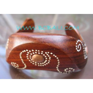 Art Design Wooden Painted Bracelet