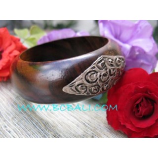 Black Wood Bangle Painting