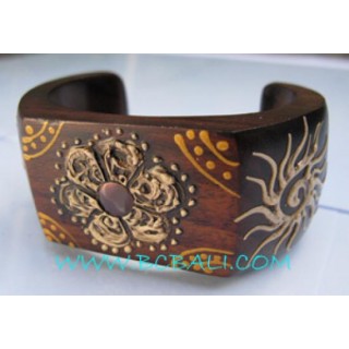 Fashion Bracelets Wooden Painted