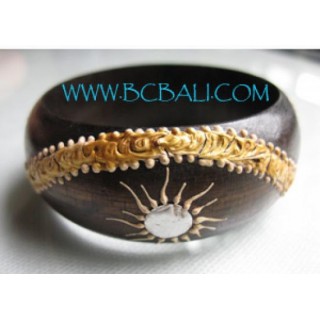 Hand Painted Natural Wooden Bracelets