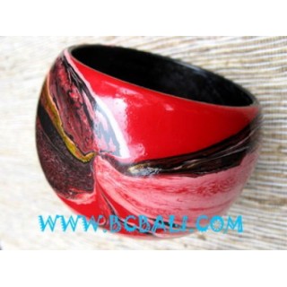 Hand Painted Wooden Bangle