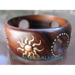 Hole Wooden Bangle Painting