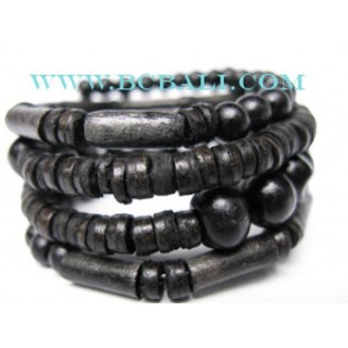 Woman Fashion Handmade Wooden Beads