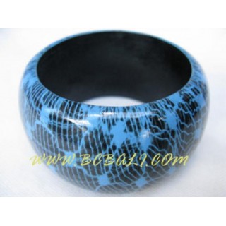 Wood Bangle Painted