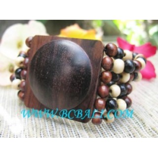 Wood Bead Bracelet